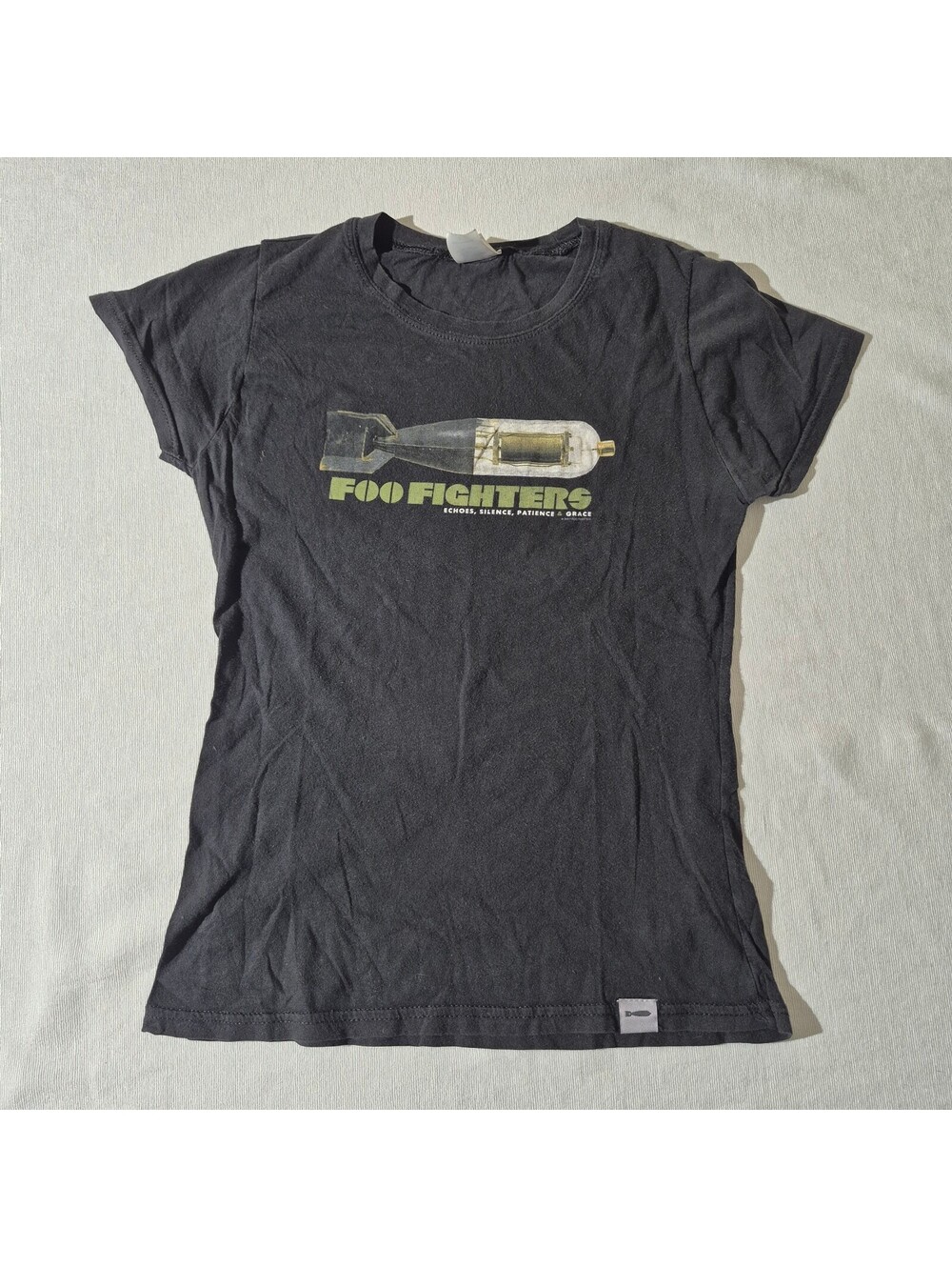 2007 Foo Fighters Womens black L Large tour Shirt Echoes Silence Patience Grace